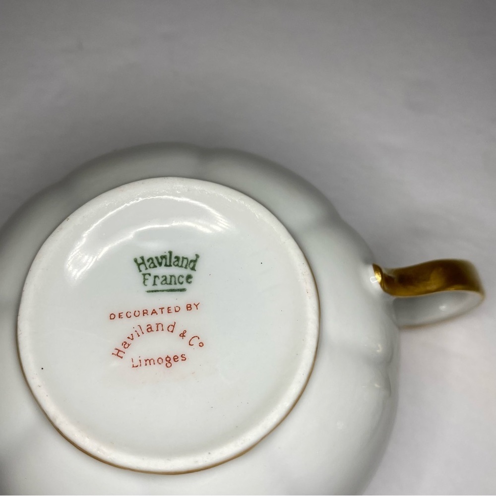 Haviland Limoges marguerite pattern tea cups - Picture 5 of 6